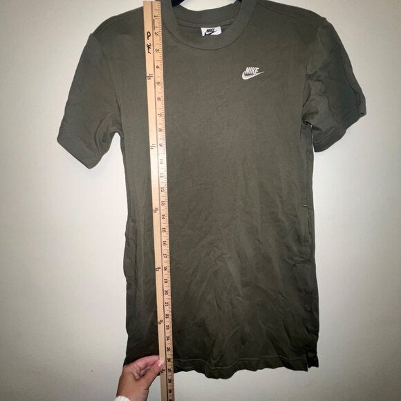 Nike Kids Olive Green T-Shirt Dress, Size Small‎ - Picture 3 of 9